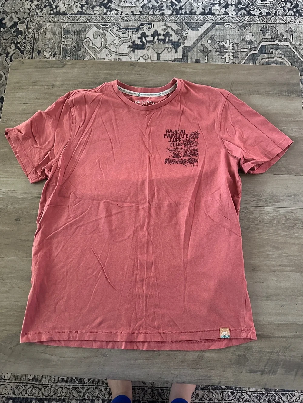 Red Graphic 'Radical Paradise Surf Club' Tee